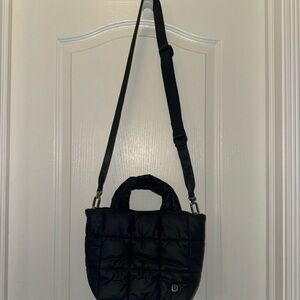 Lululemon Athletica Black Quilted Satchel
